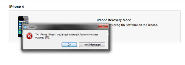 iPhone bị lỗi 11 khi Restore