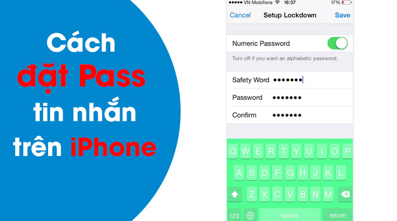 Hướng dẫn cách đặt Pass tin nhắn trên iphone