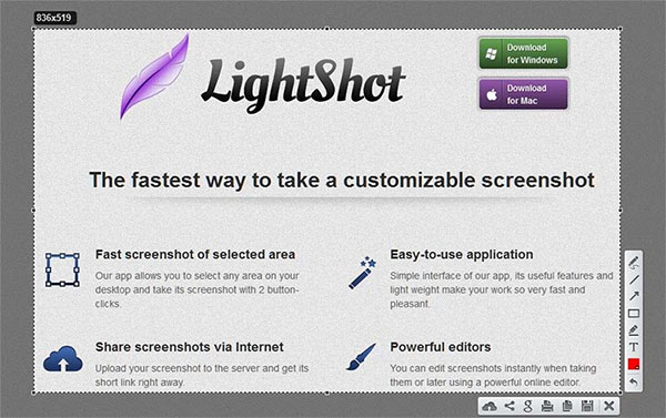 Chụp ảnh màn hình laptop HP bằng Lightshot
