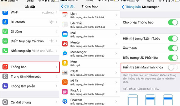 Cách ẩn tin nhắn trên iPhone chạy iOS 11 trở xuống