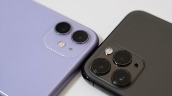 iPhone 11 là camera kép còn iPhone 11 Pro là bộ 3 camera sau