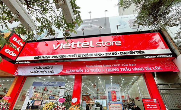 Hệ thống Viettel Store hiện có hơn 300 siêu thị điện máy trên toàn quốc