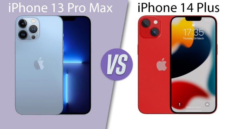 so sánh iphone 14 plus và 13 pro max