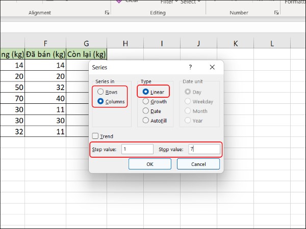 Cách đánh số thứ tự 1000 trong Excel.