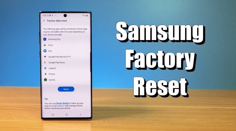 cách reset điện thoại samsung