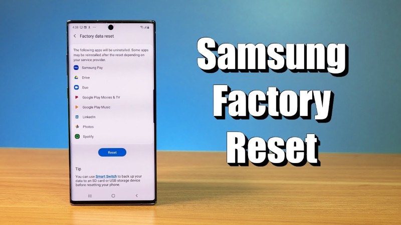 Một số lưu ý khi khôi phục cài đặt gốc Samsung