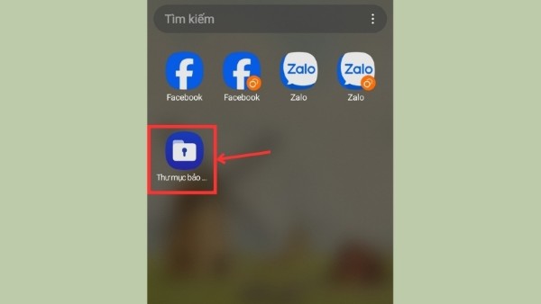 Mở vào Thư mục bảo mật trên điện thoại Samsung