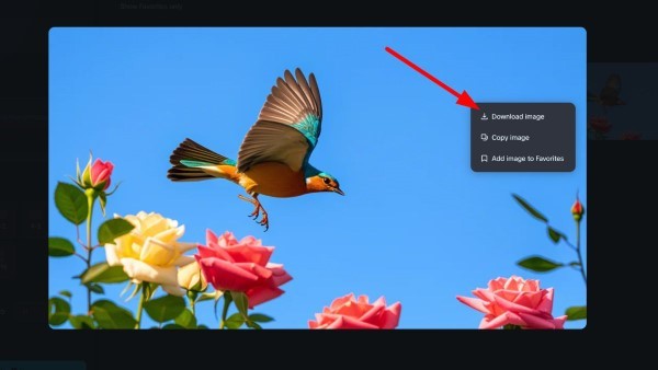 Nhấn Download để tải ảnh về máy