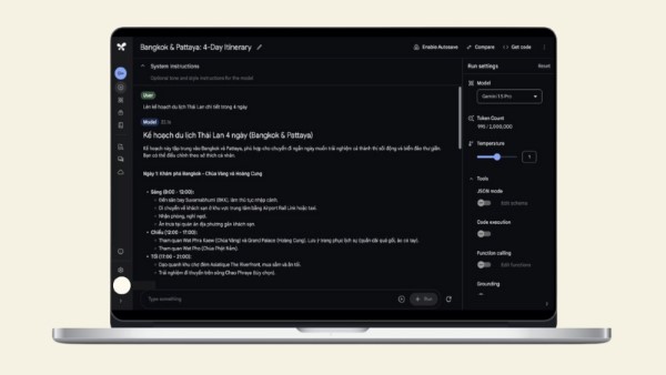 Nhấn Create New Prompt và nhập yêu cầu