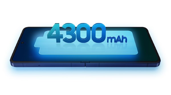 Pin của Z Flip7 cũng được nâng cấp lên 4,300 mAh