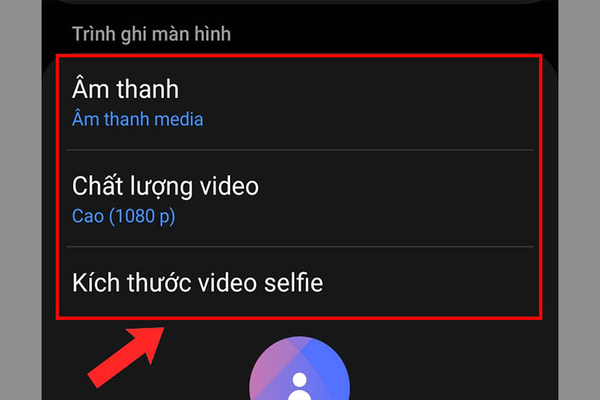 Tùy chọn các thiết lập