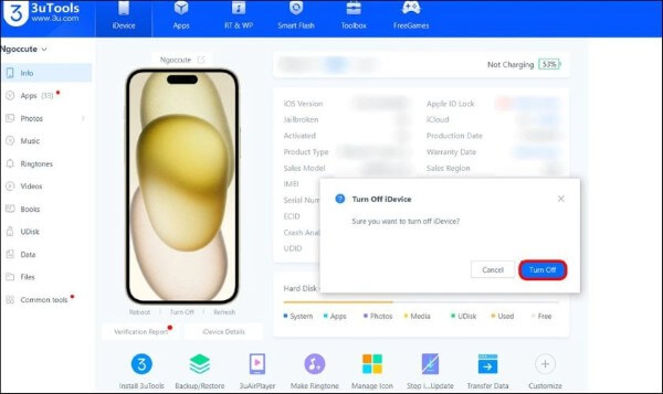 Xác nhận để tắt nguồn
