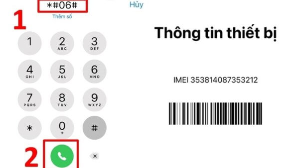 Sử dụng cú pháp *#06#