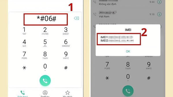 Kiểm tra với cú pháp *#06#