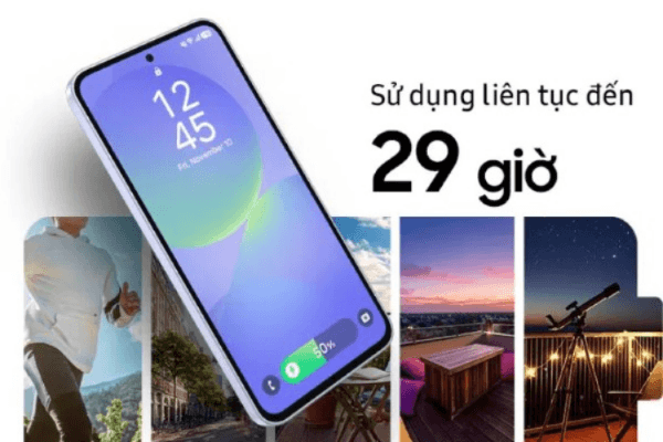 So sánh dung lượng pin trên Samsung Galaxy A35 và A36