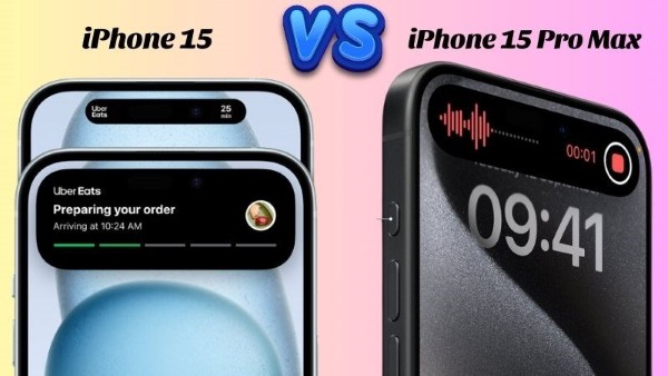 So sánh trải nghiệm màn hình trên iPhone 15 và 15 Pro Max