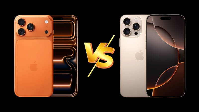 So sánh chi tiết iPhone 16 Pro Max và iPhone 17 Pro Max 