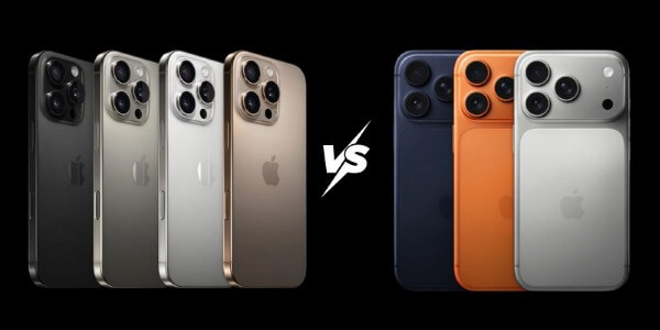So sánh thiết kế và màu sắc iPhone 16 Pro Max và iPhone 17 Pro Max
