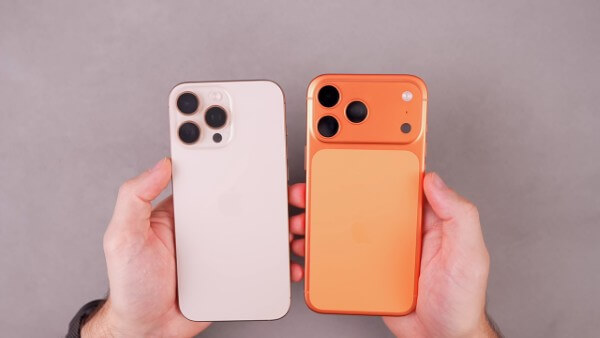So sánh kích thước iPhone 16 Pro Max và iPhone 17 Pro Max