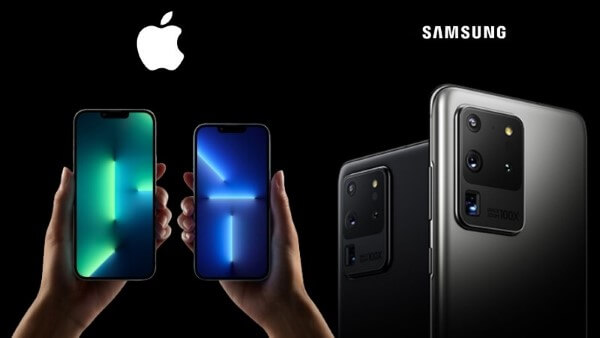 So sánh điện thoại iPhone và Samsung