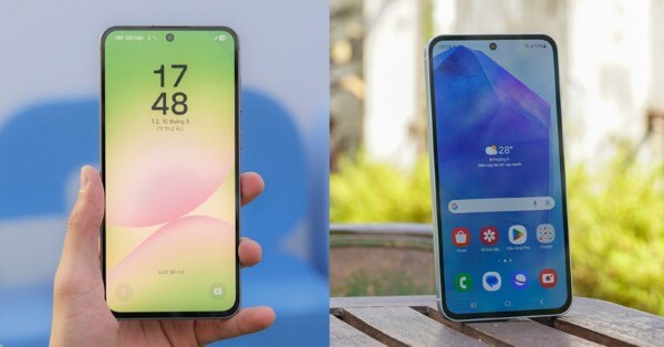 So sánh màn hình Samsung Galaxy A55 và Galaxy A56