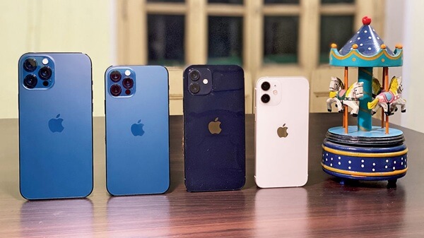 Các dòng máy iPhone 12 mini, iPhone 12, iPhone 12 Pro và iPhone 12 Pro Max