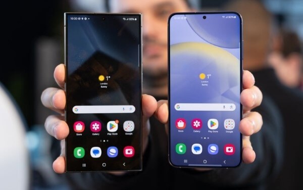 So sánh Samsung dòng A và S về màn hình