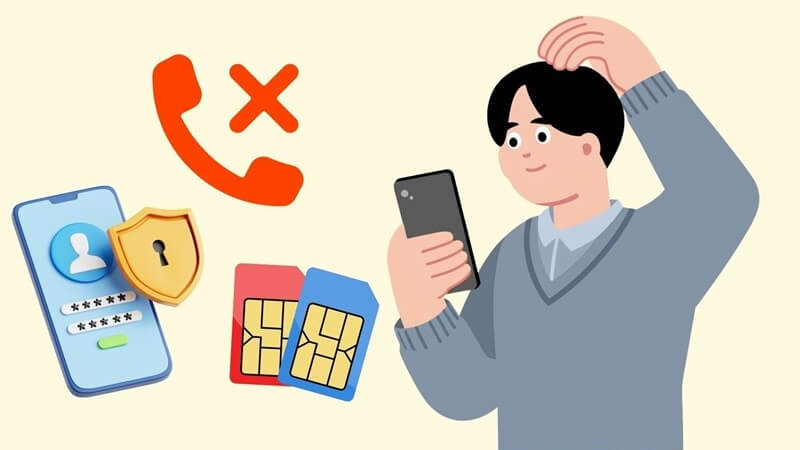 Các dấu hiệu nhận biết Sim bị khóa 2 chiều