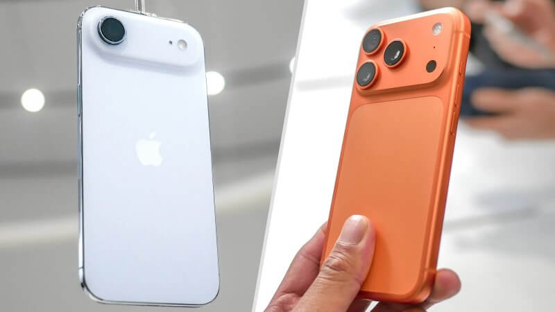 So sánh thông số chi tiết trên iPhone Air và iPhone 17 Pro Max